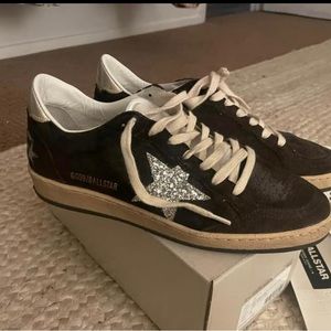 Golden Goose Brown Swede Ballstars